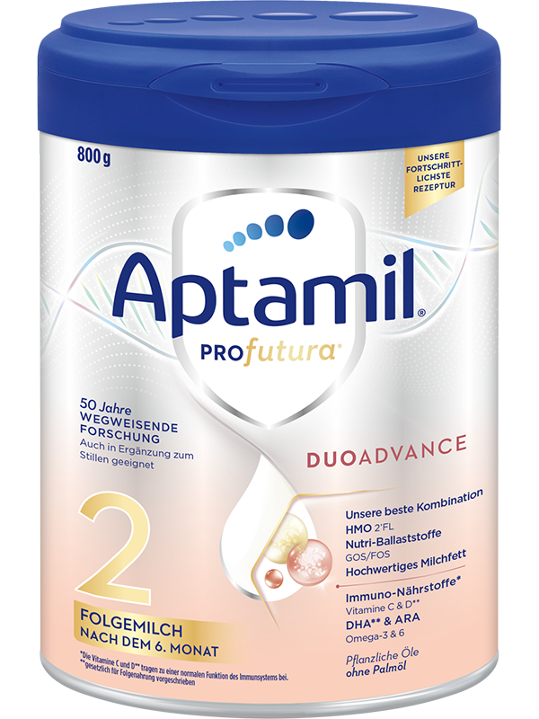 Aptamil Profutura Duoadvance 2 Folgemilch nach dem 6. Monat an, 800 g
