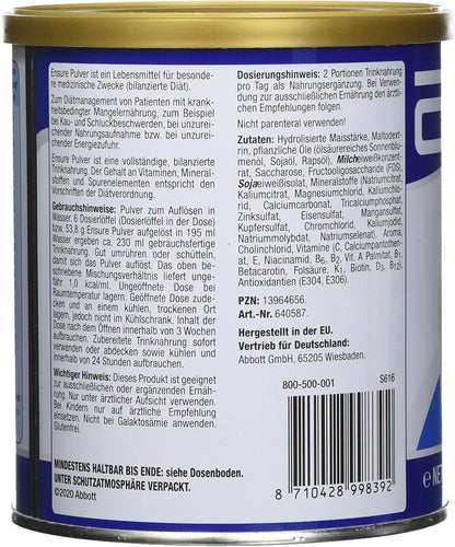 Ensure Vanille Milchpulver 400G