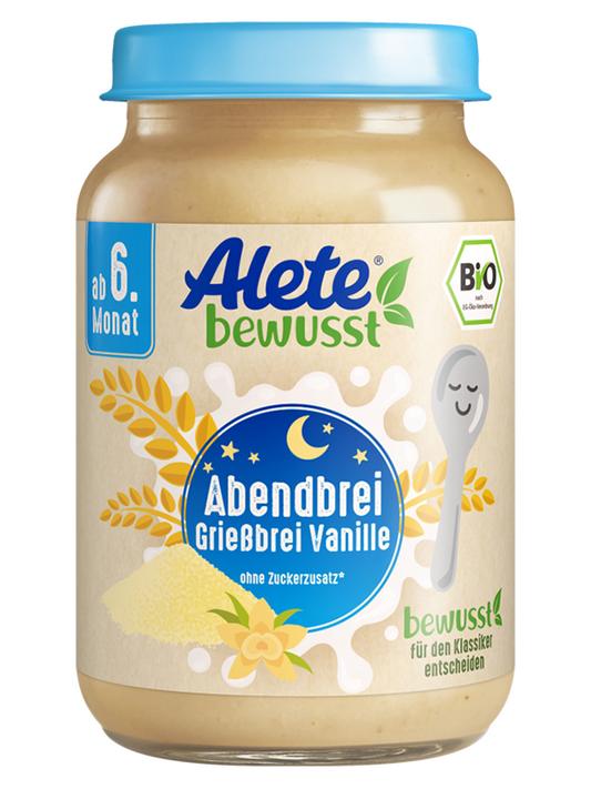 Abendbrei Grieß Vanille ab dem 6. Monat, 190 g