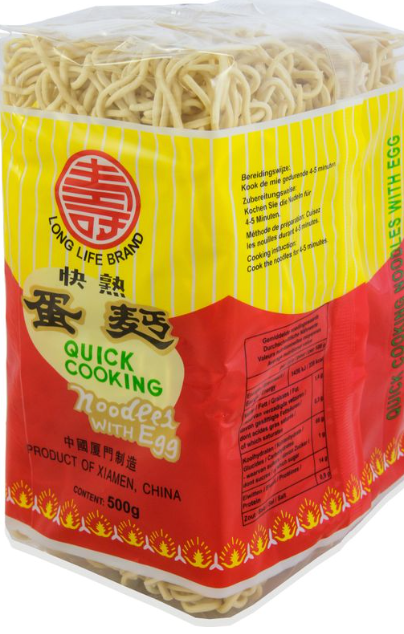 LONG LIFE, Quick Cooking EGG  Noodle, 30x500g