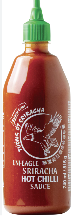 UNI EAGLE, Sriracha Hot Chili Sauce, 12x815g