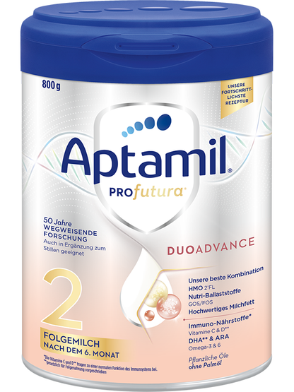 Aptamil Profutura Duoadvance 2 Folgemilch nach dem 6. Monat an, 800 g
