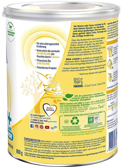 Nestlé BEBA  Kindermilch Junior 1+ ab dem 12. Monat, 800 g